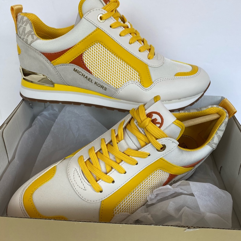 MICHAEL KORS Wilma Trainer Canvas sneaker Size:7.5 - Picture 8 of 12